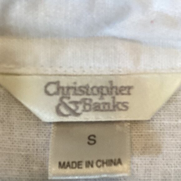 Beachy 3-Piece Set: Crop Ruffle Pant Linen Button-Up Top Sz S Seagrass Hat 329A - Picture 12 of 16